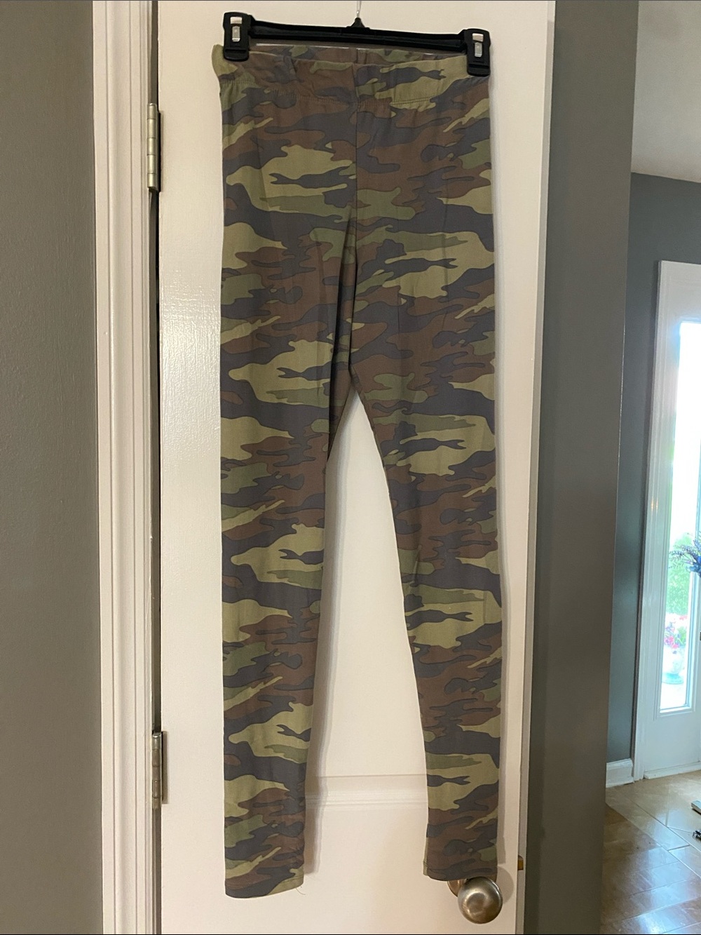 Justify Camo Leggings in Olive Green & Brown